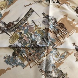 Hermès scarf with horses